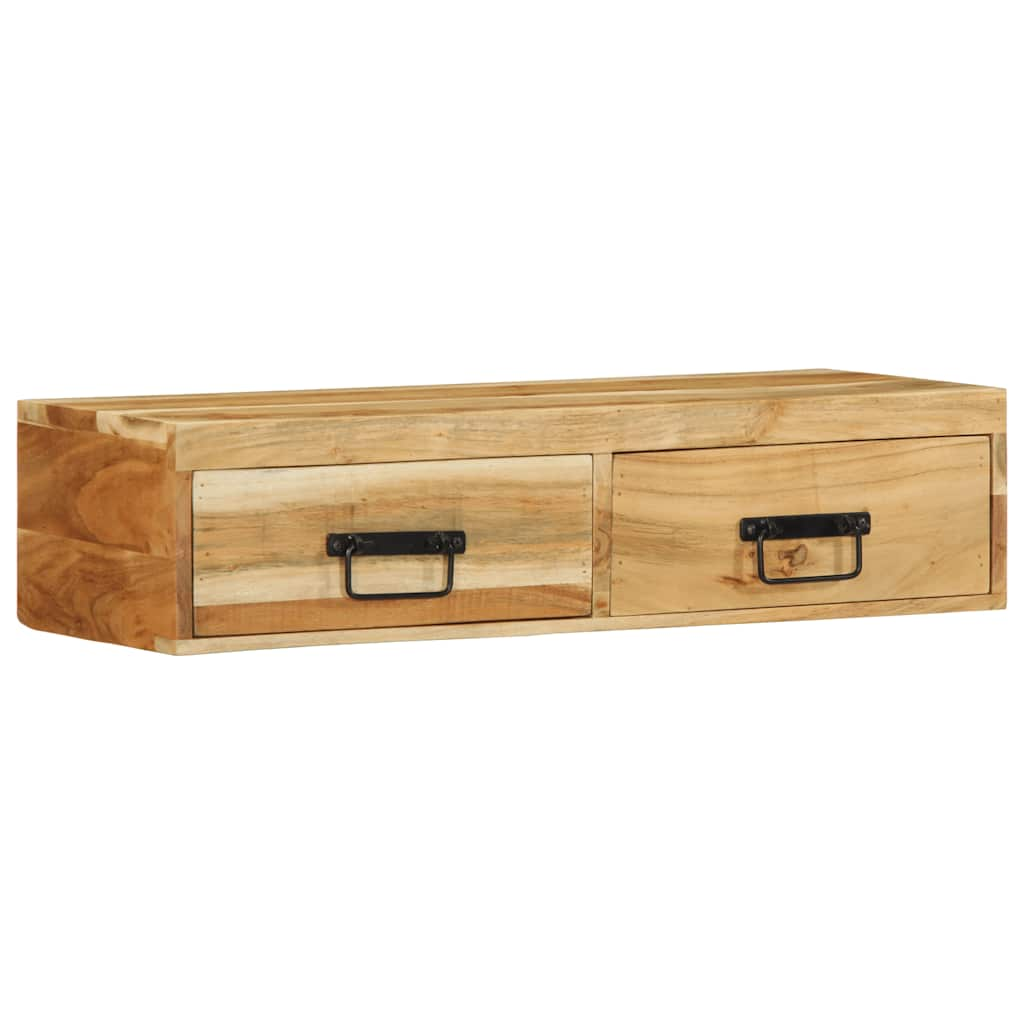 TV-Wandschrank 80x30x19 cm Massivholz Akazie