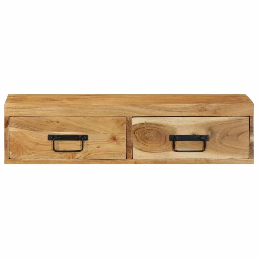 TV-Wandschrank 80x30x19 cm Massivholz Akazie