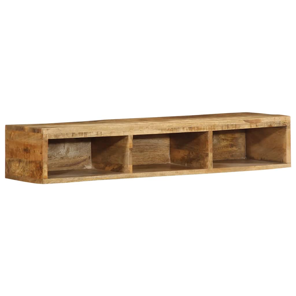 TV wall cabinet 100x30x19 cm Rough mango wood