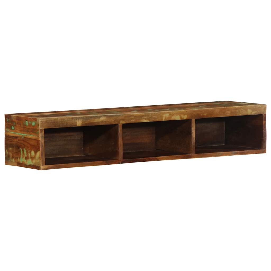 TV wall cabinet 100x30x19 cm solid reclaimed wood