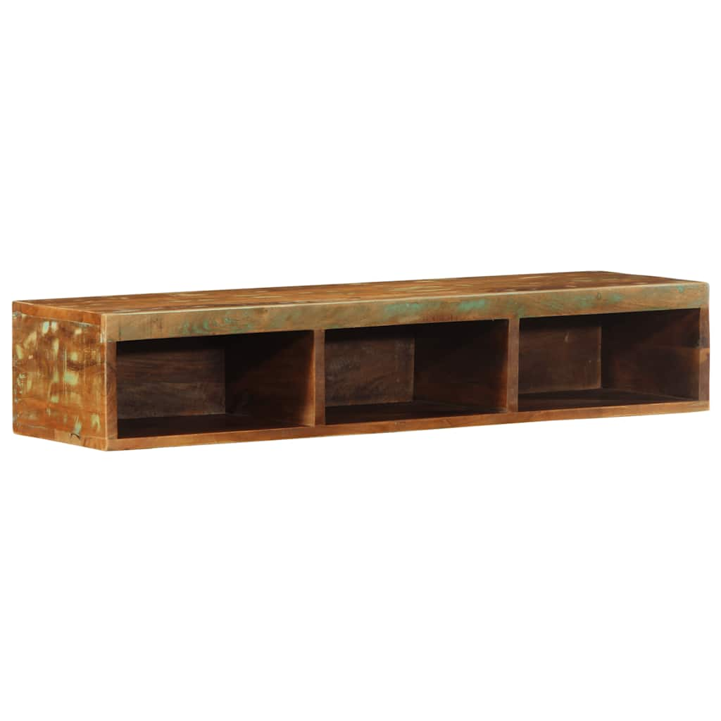 TV wall cabinet 100x30x19 cm solid reclaimed wood