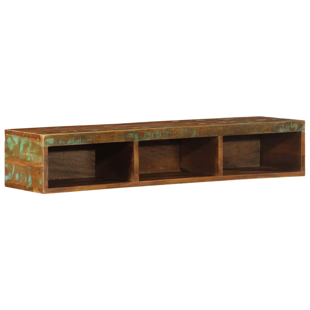 TV wall cabinet 100x30x19 cm solid reclaimed wood