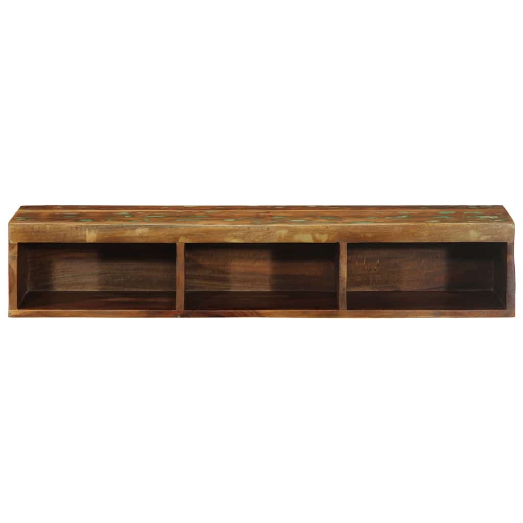 TV wall cabinet 100x30x19 cm solid reclaimed wood