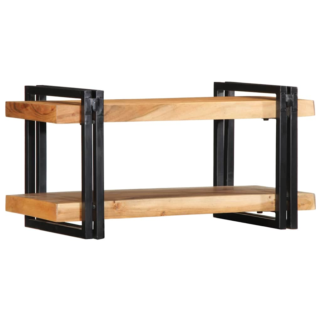 Wall shelf 70x33x35 cm solid acacia wood