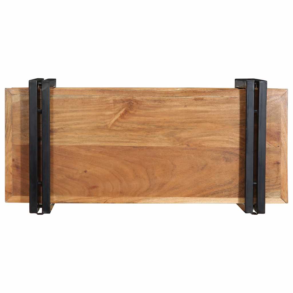 Wall shelf 70x33x35 cm solid acacia wood