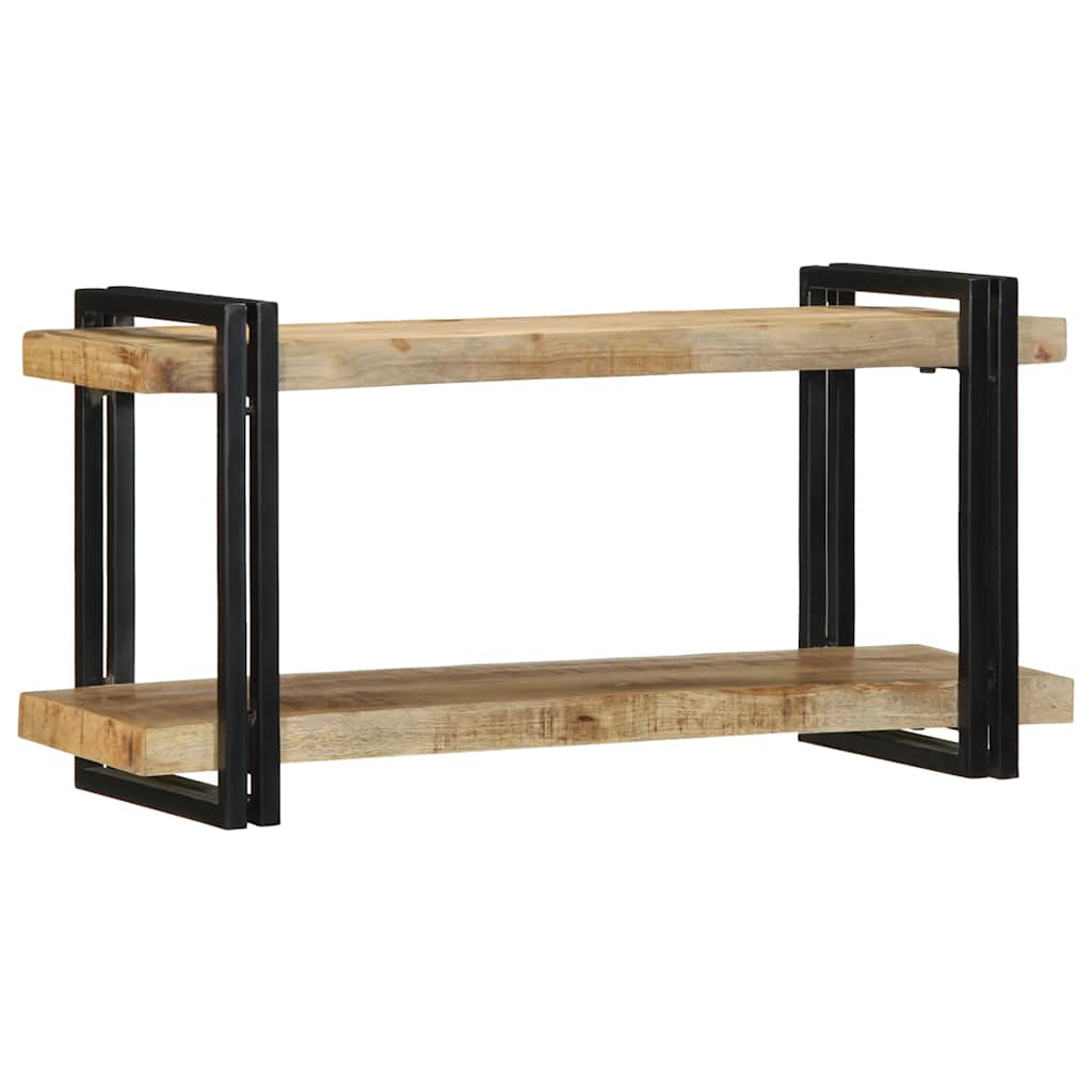 Wall shelf 90x33x45 cm Rough solid wood mango