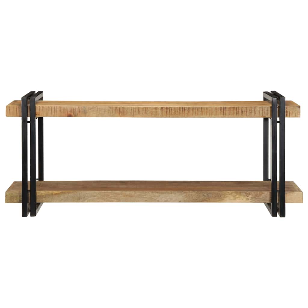 Wall shelf 110x33x45 cm Rough solid wood mango