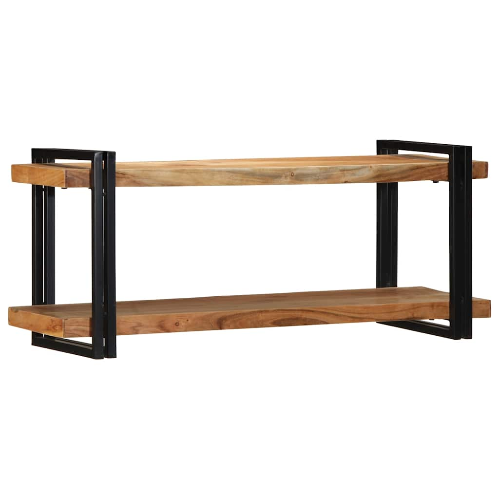 Wall shelf 110x33x45 cm solid acacia wood