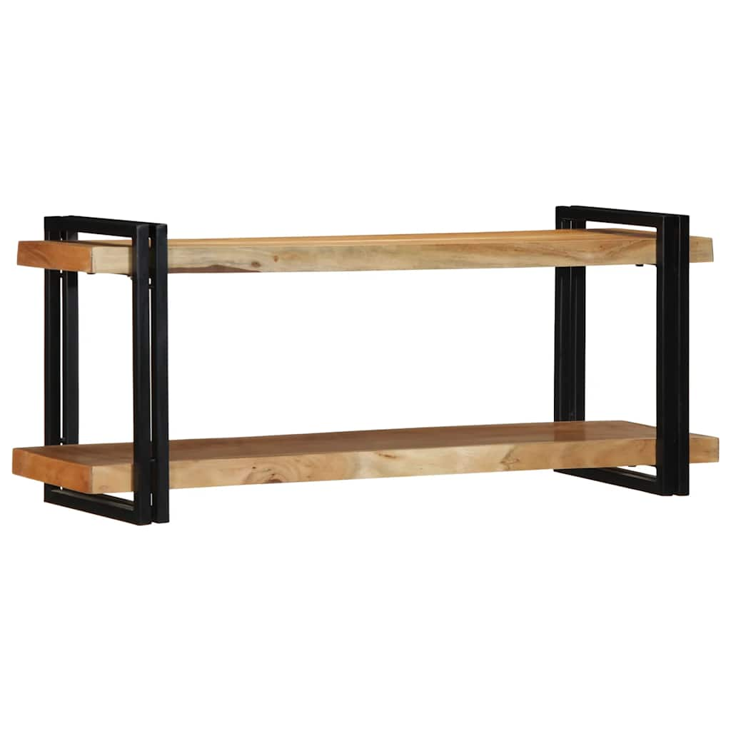 Wall shelf 110x33x45 cm solid acacia wood