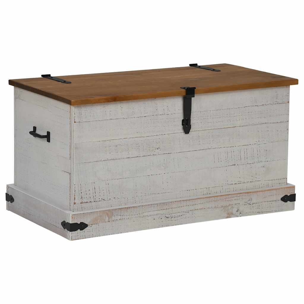 Chest HALDEN White 91x48x47 cm Solid Pine