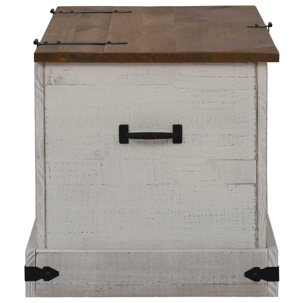 Chest HALDEN White 91x48x47 cm Solid Pine