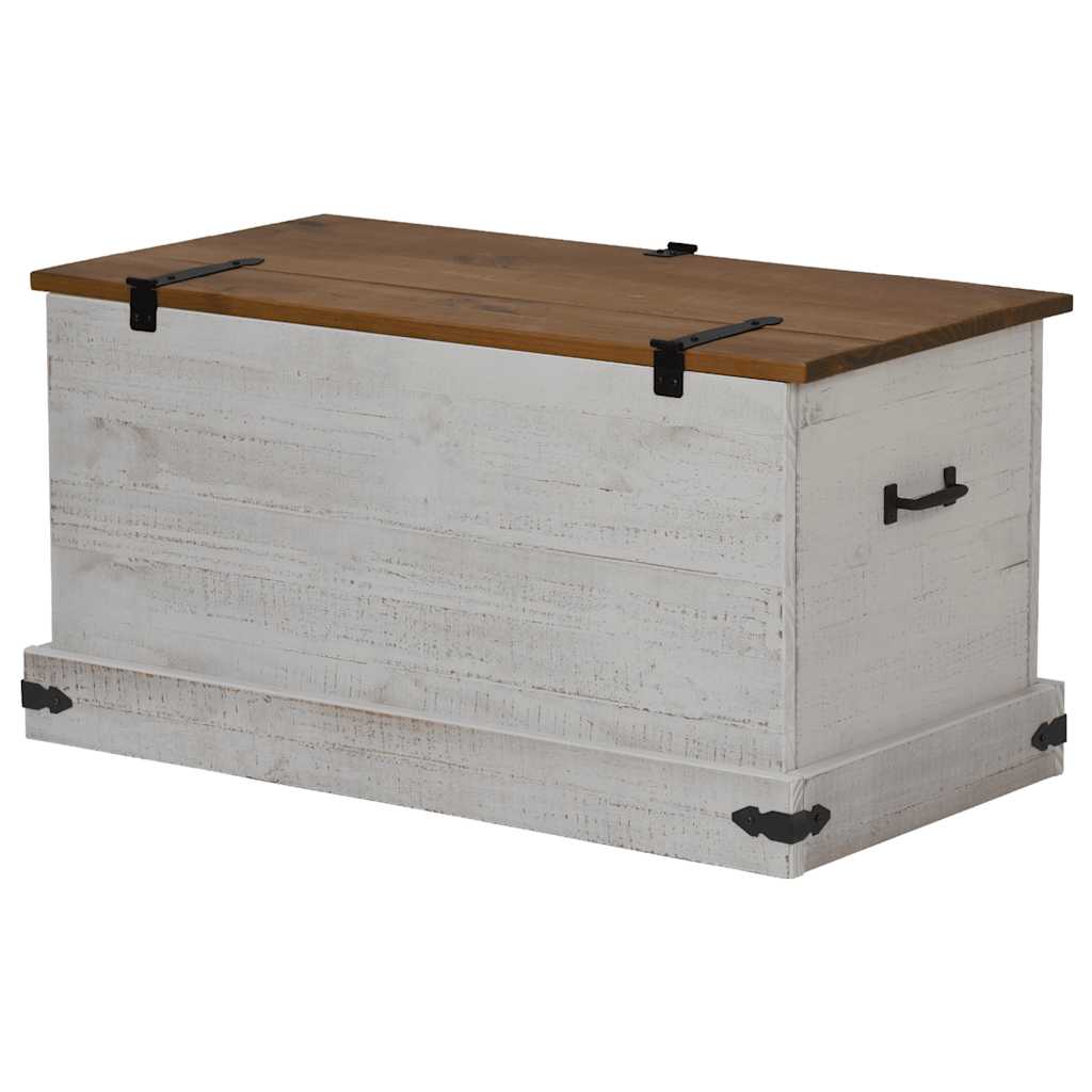 Chest HALDEN White 91x48x47 cm Solid Pine