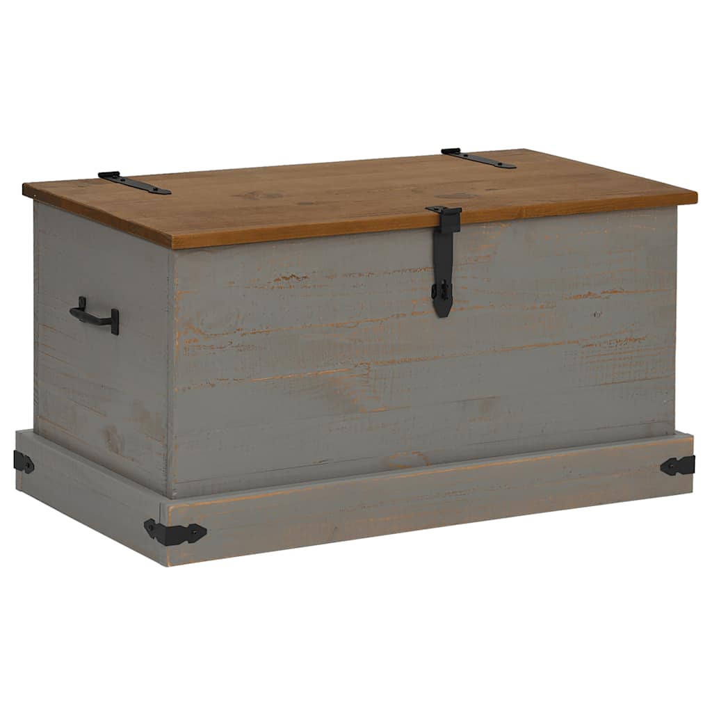 Chest HALDEN Grey 91x48x47 cm Solid Pine