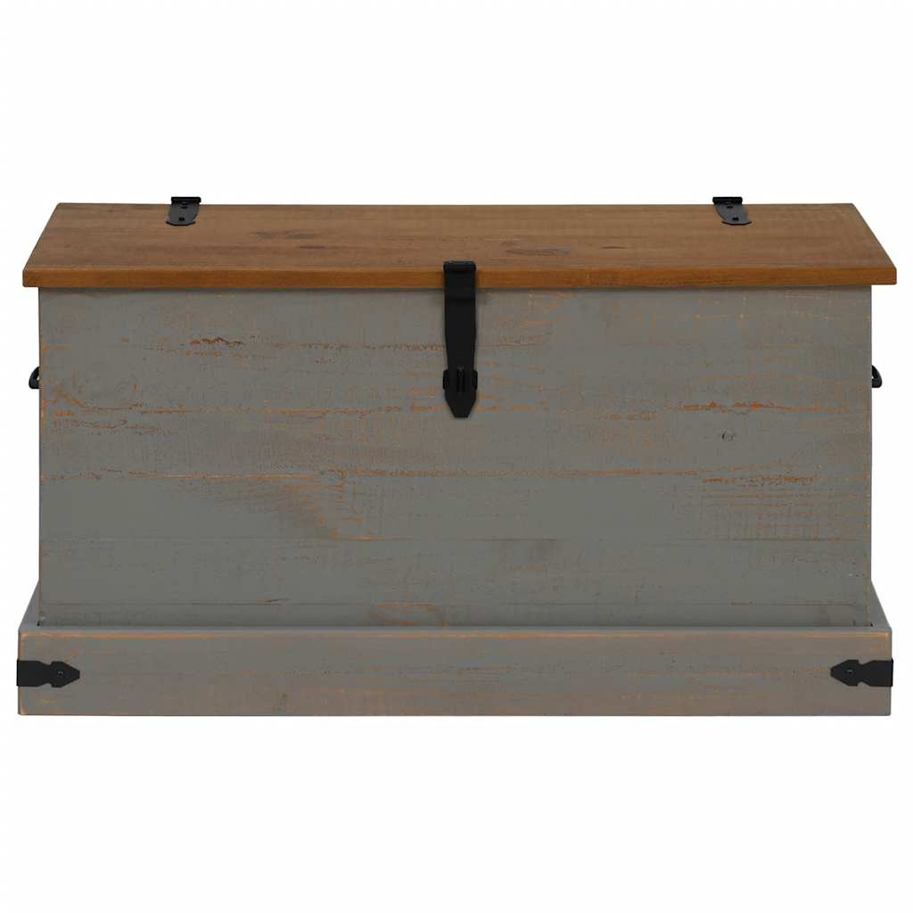 Chest HALDEN Grey 91x48x47 cm Solid Pine