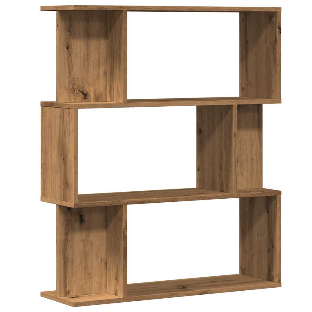 Bookshelf Artisan Oak 80x24x96 cm Wood Material