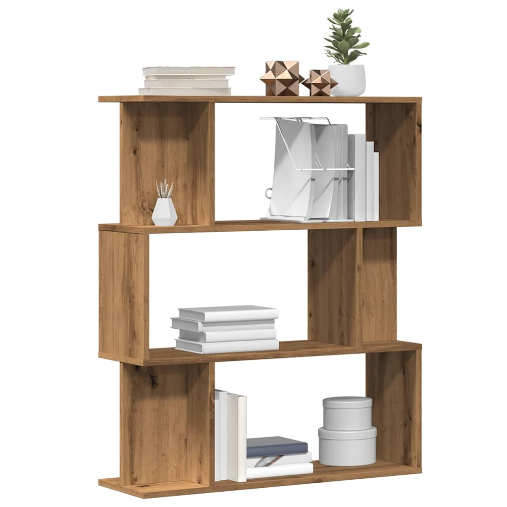 Bookshelf Artisan Oak 80x24x96 cm Wood Material