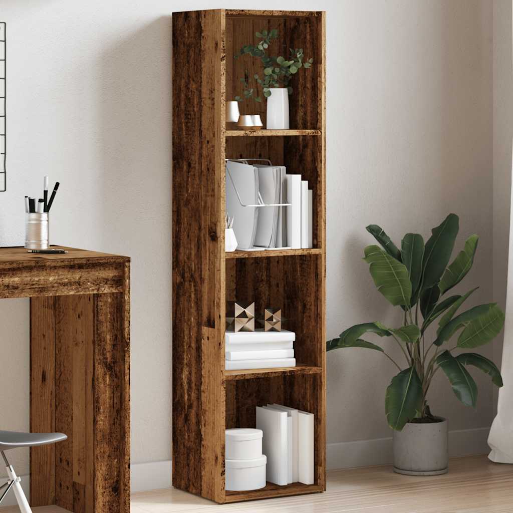 Bookshelf old wood look 36×30×143 cm wood material