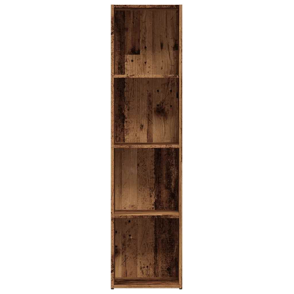 Bücherregal Altholz-Optik 36×30×143 cm Holzwerkstoff