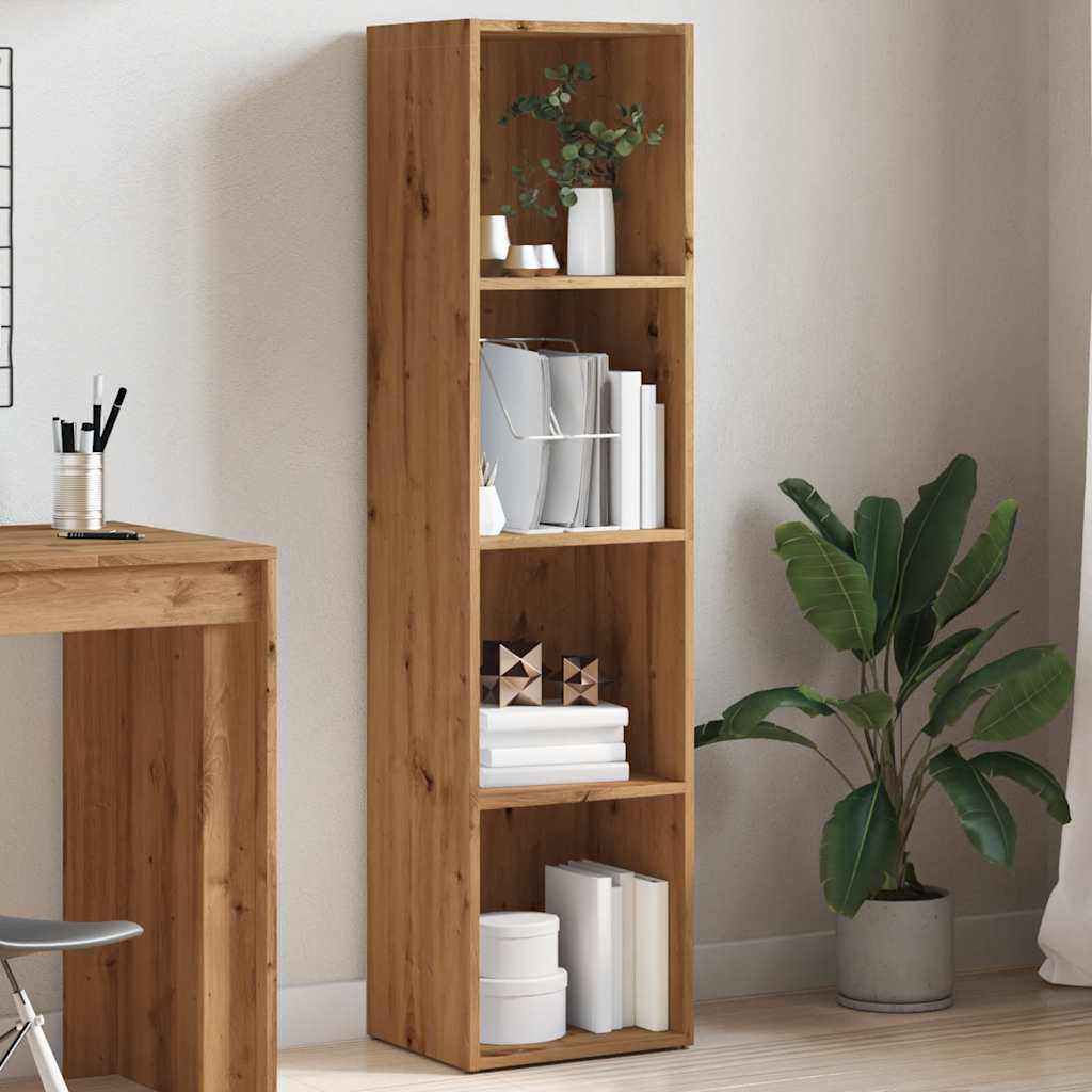 Bookshelf Artisan Oak 36x30x143 cm Wood Material