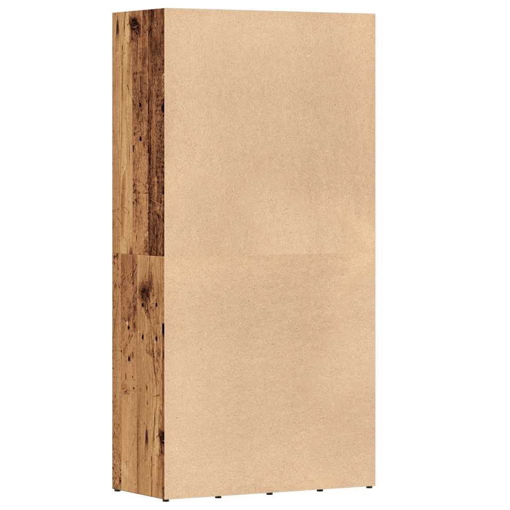 Bücherregal Altholz-Optik 66x30x130 cm Holzwerkstoff