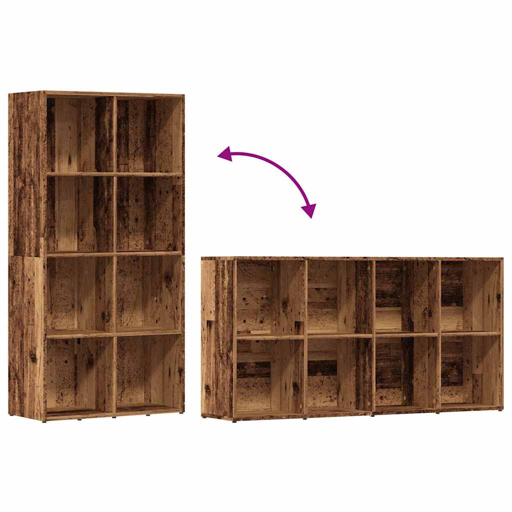 Bücherregal Altholz-Optik 66x30x130 cm Holzwerkstoff