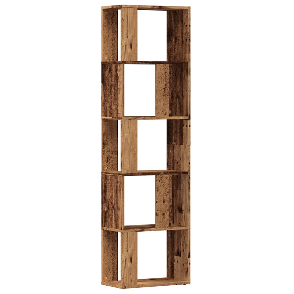 Bookcase old wood look 45x24x159 cm wood material