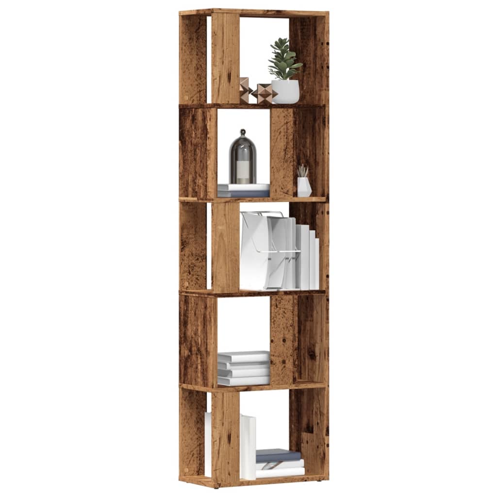 Bookcase old wood look 45x24x159 cm wood material