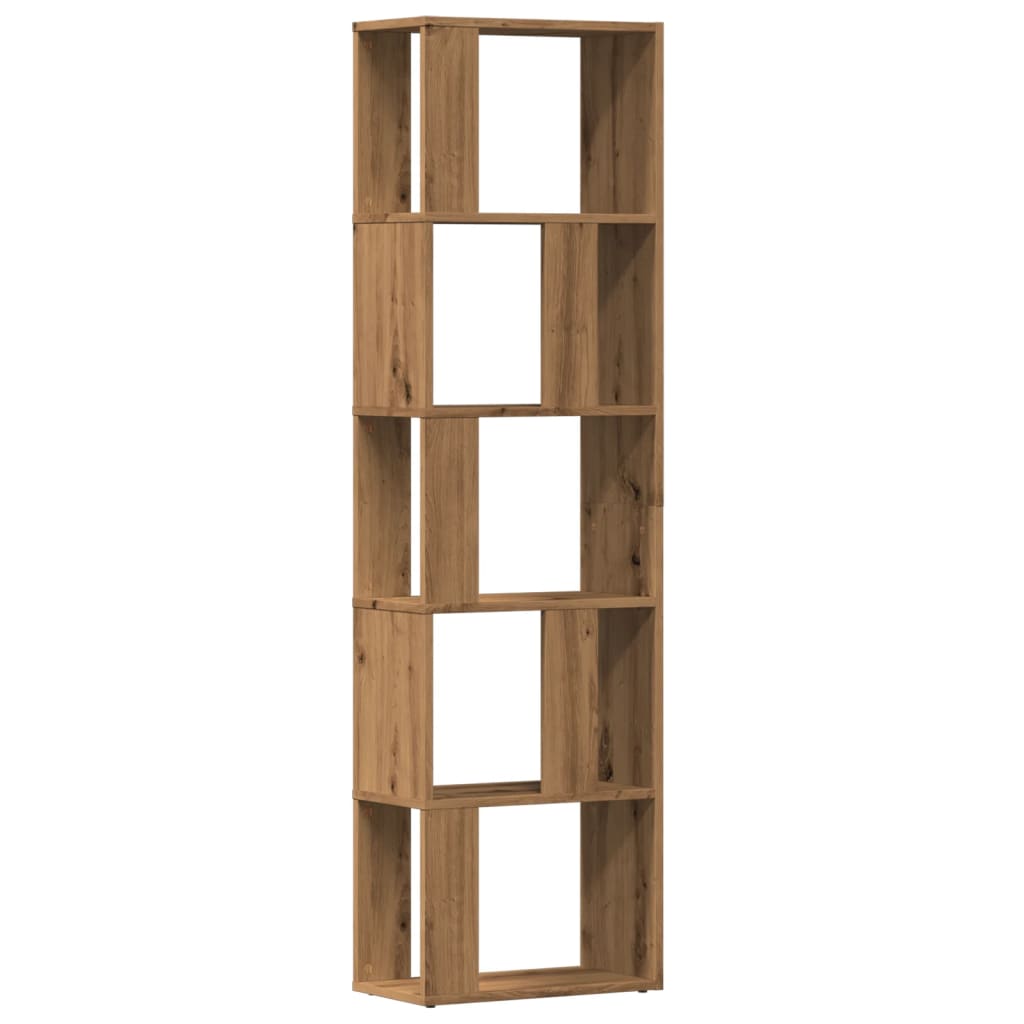 Bookcase Artisan Oak 45x24x159 cm Wood Material