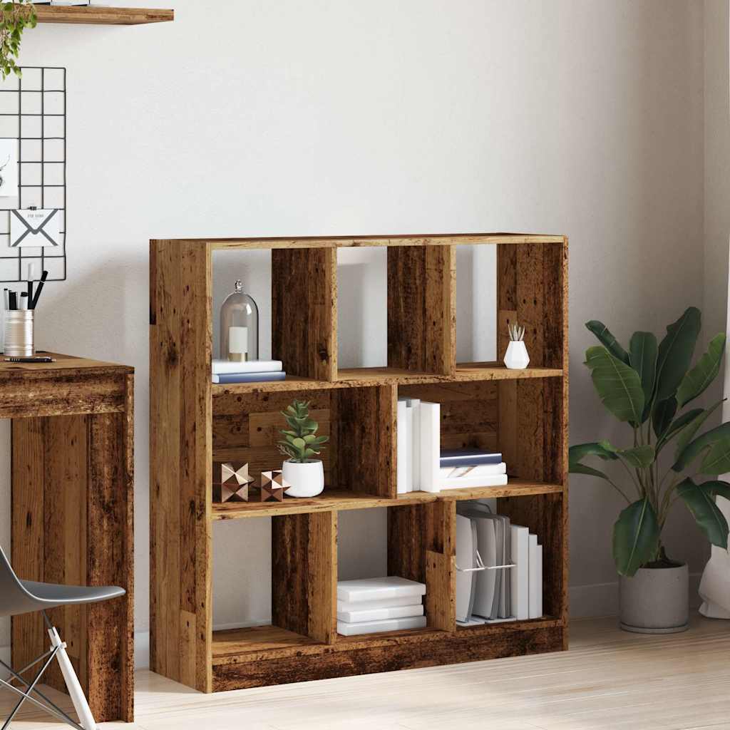 Bookshelf old wood look 97.5x29.5x100 cm wood material