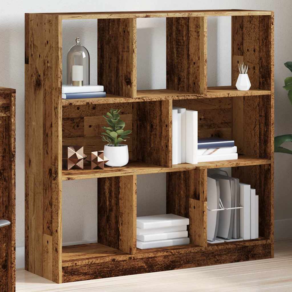 Bookshelf old wood look 97.5x29.5x100 cm wood material