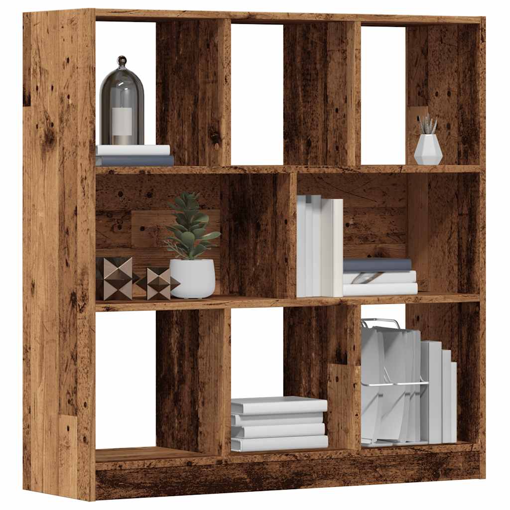 Bookshelf old wood look 97.5x29.5x100 cm wood material