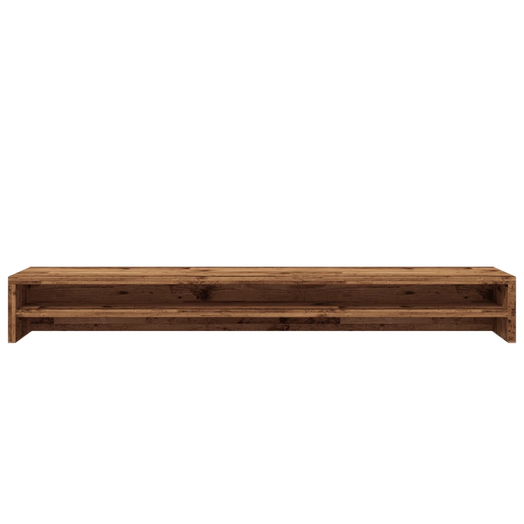 Monitor stand old wood look 100x24x13 cm wood material