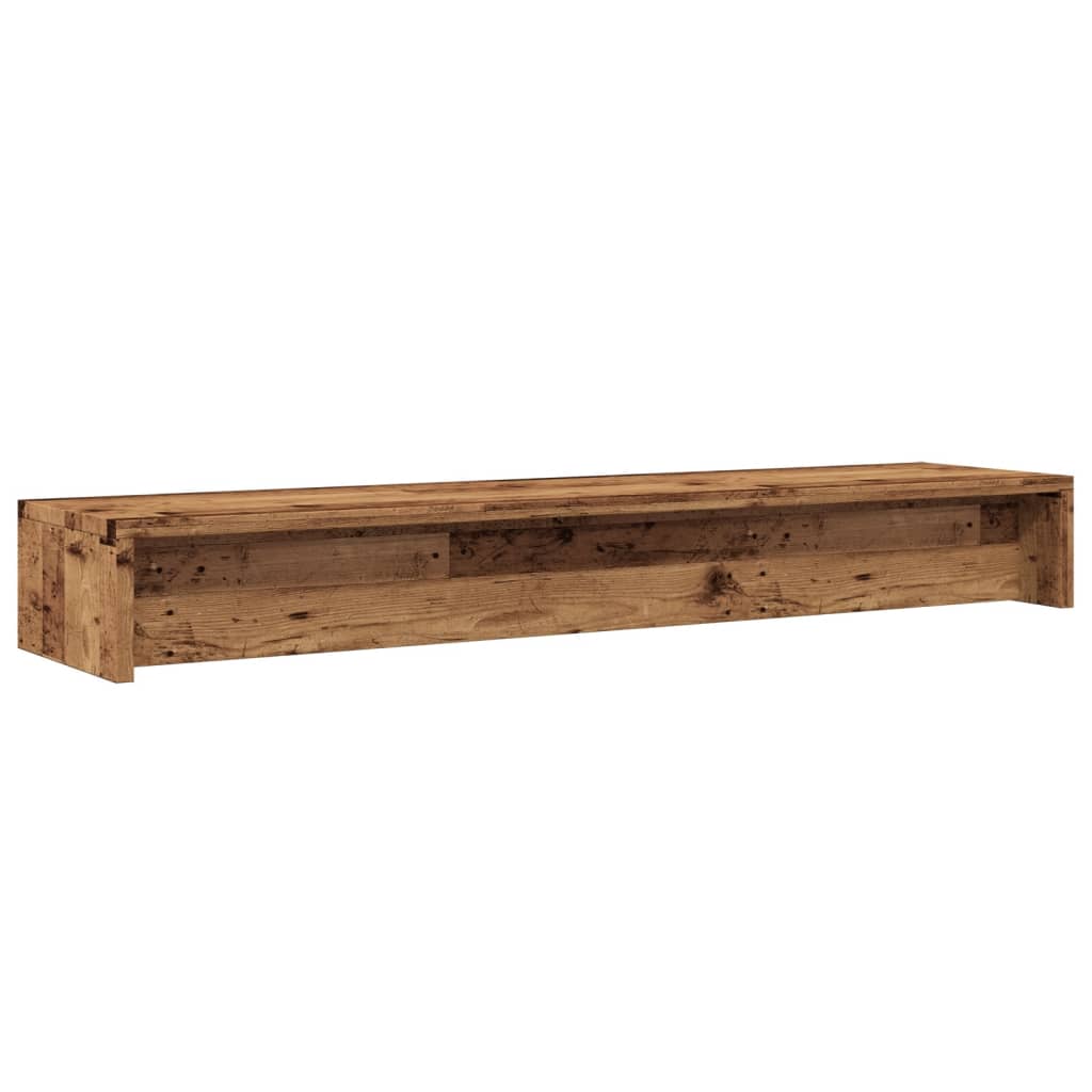 Monitor stand old wood look 100x24x13 cm wood material