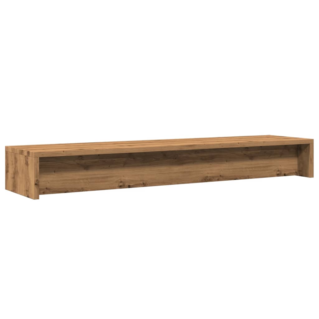 Monitor stand Artisan oak 100x24x13 cm wood material