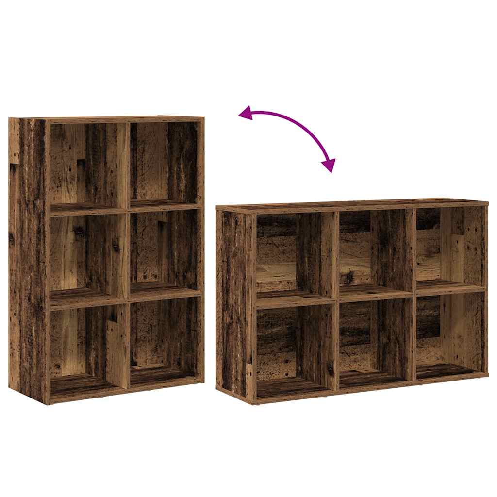 Bücherregal/Sideboard Altholz-Optik 66x30x98 cm Holzwerkstoff