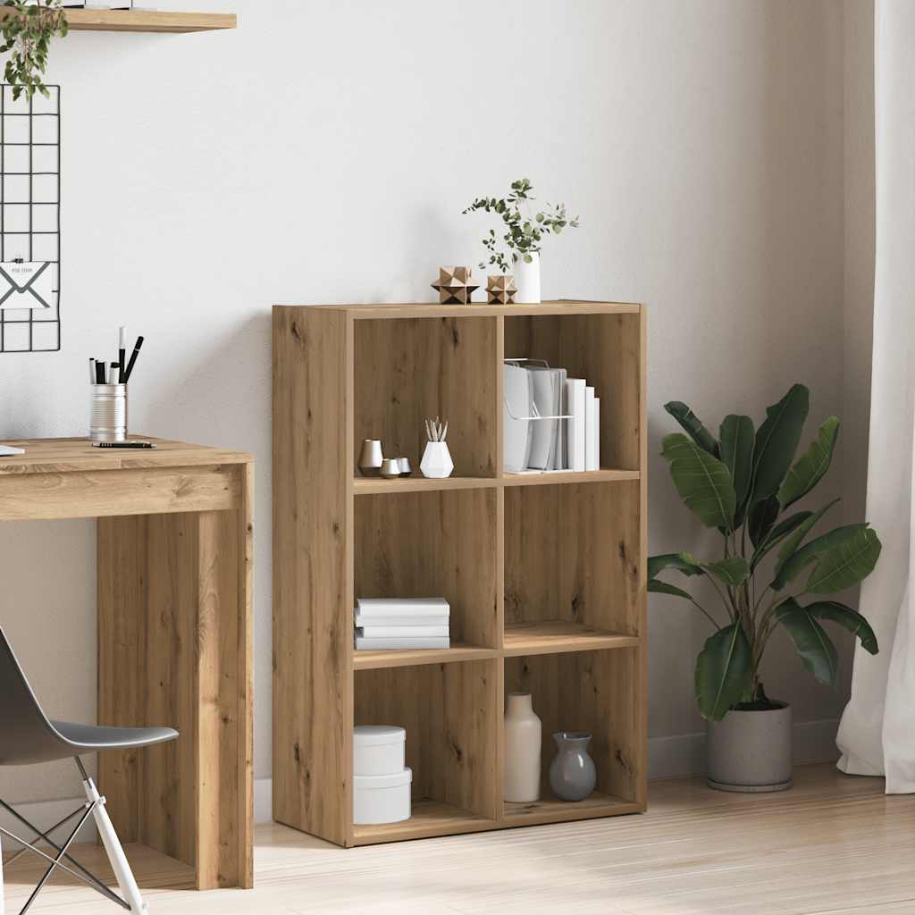 Bücherregal/Sideboard Artisan-Eiche 66x30x98 cm Holzwerkstoff