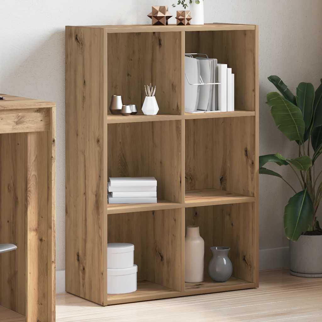 Bücherregal/Sideboard Artisan-Eiche 66x30x98 cm Holzwerkstoff