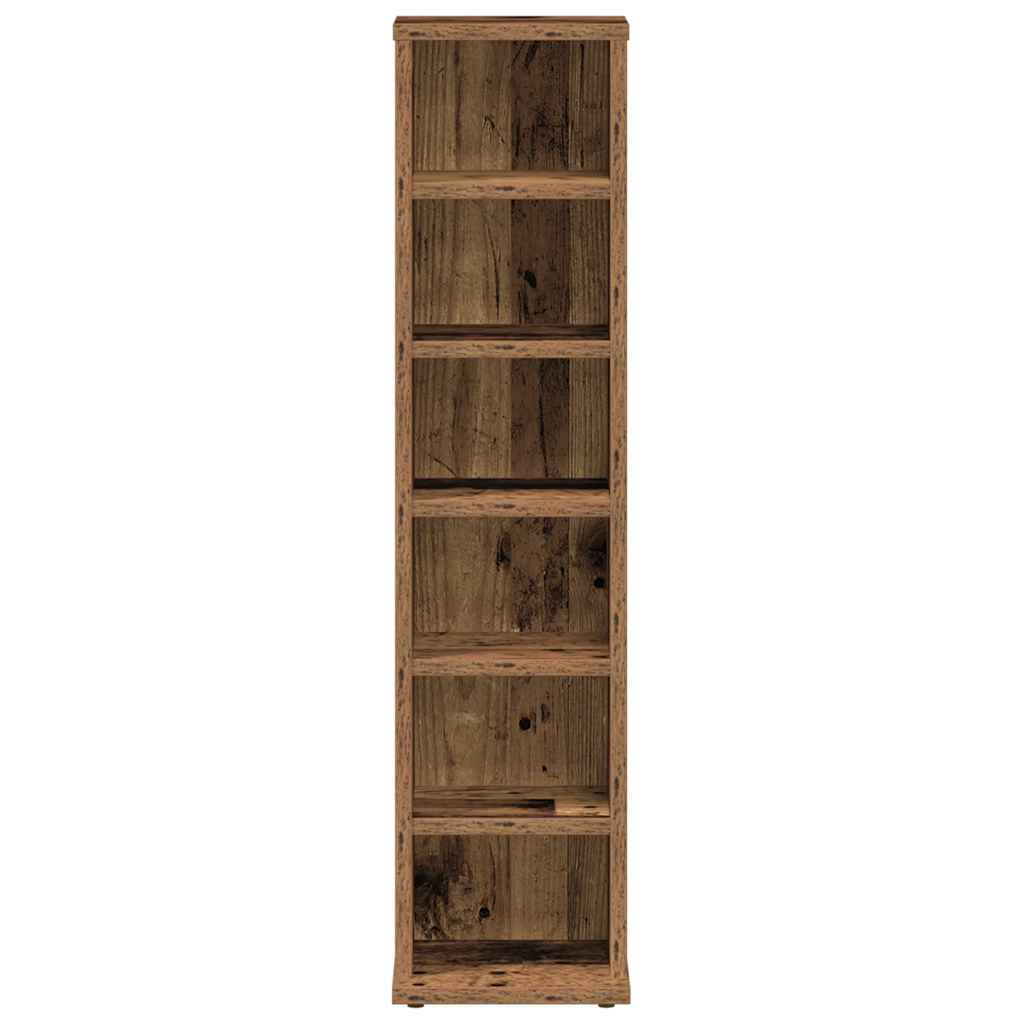 CD shelf old wood look 21x20x88 cm wood material