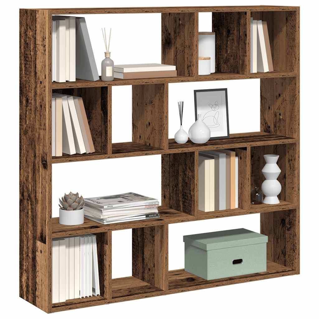 Bookshelf/room divider old wood look 105x24x102 cm