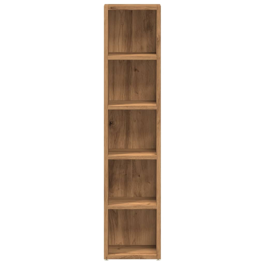 CD-Regale 2 Stk. Artisan-Eiche 21x16x93,5 cm Holzwerkstoff