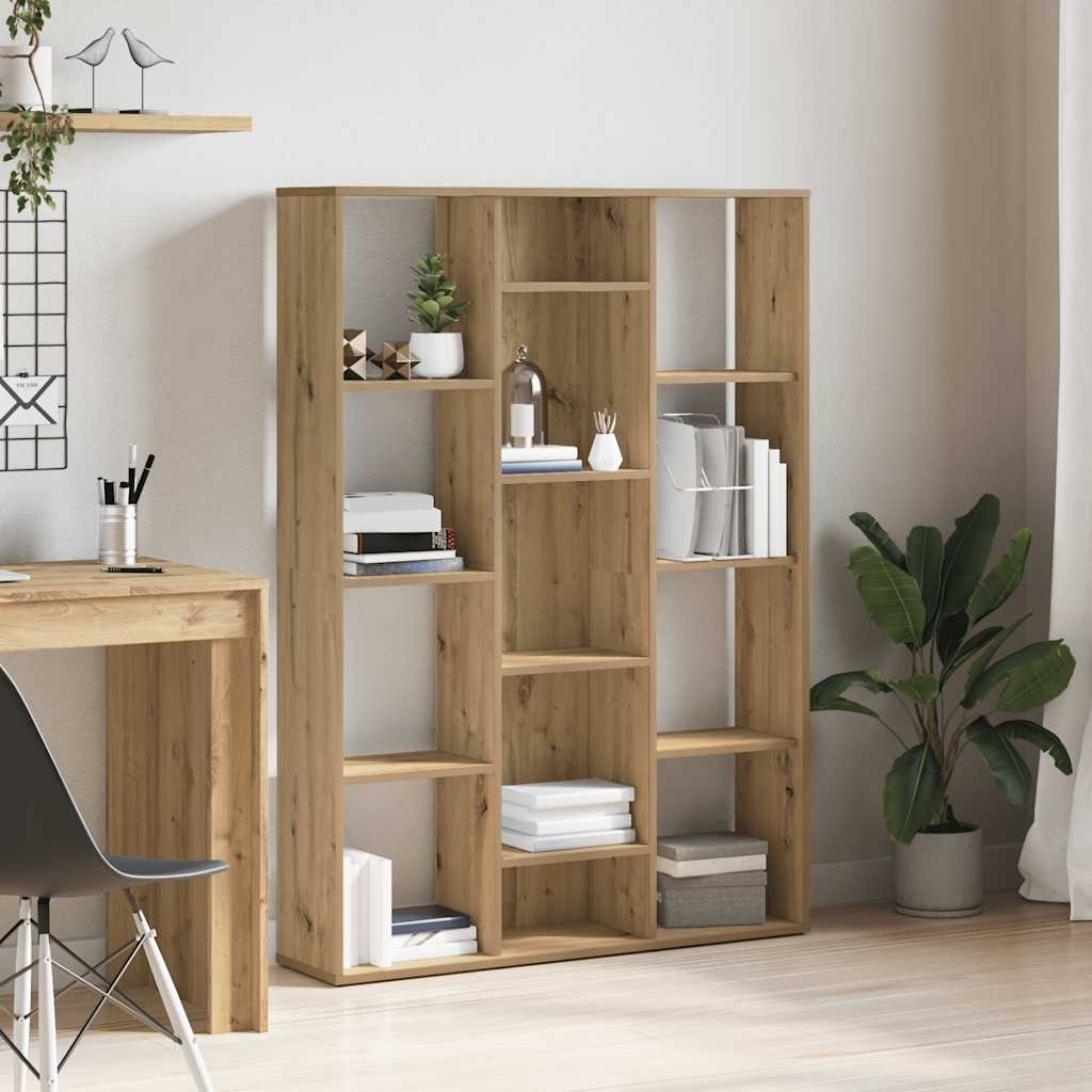 Room Divider/Bookcase Artisan Oak 100x24x140cm Wood Material