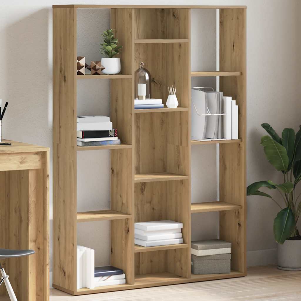 Room Divider/Bookcase Artisan Oak 100x24x140cm Wood Material