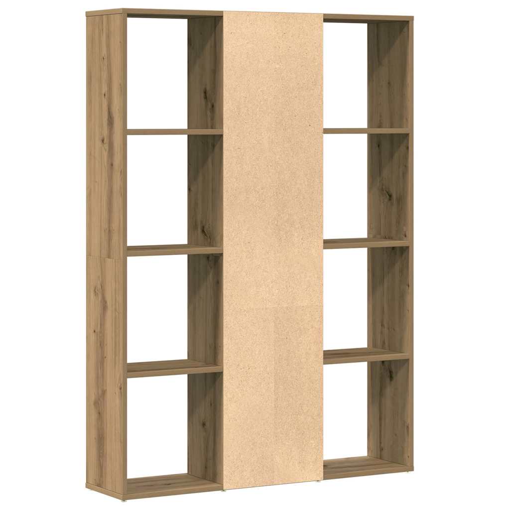 Room Divider/Bookcase Artisan Oak 100x24x140cm Wood Material