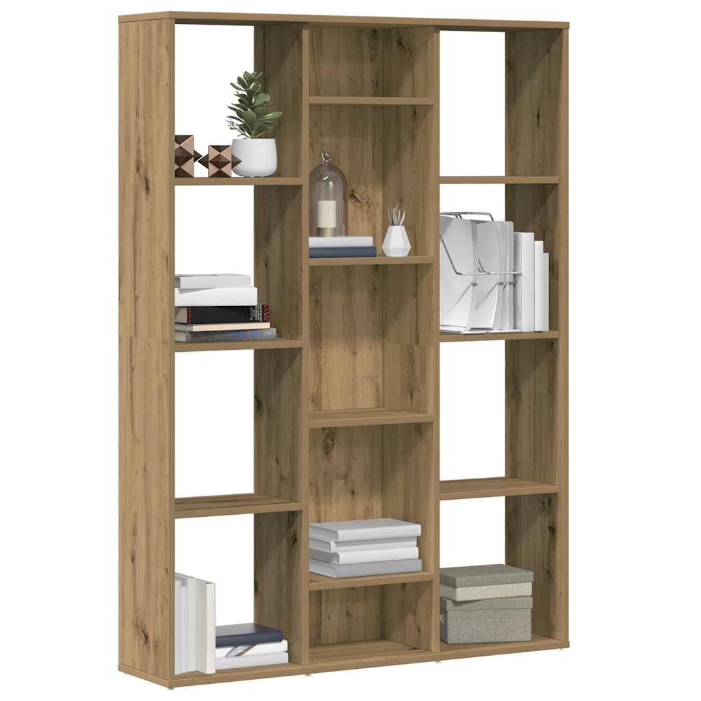 Room Divider/Bookcase Artisan Oak 100x24x140cm Wood Material