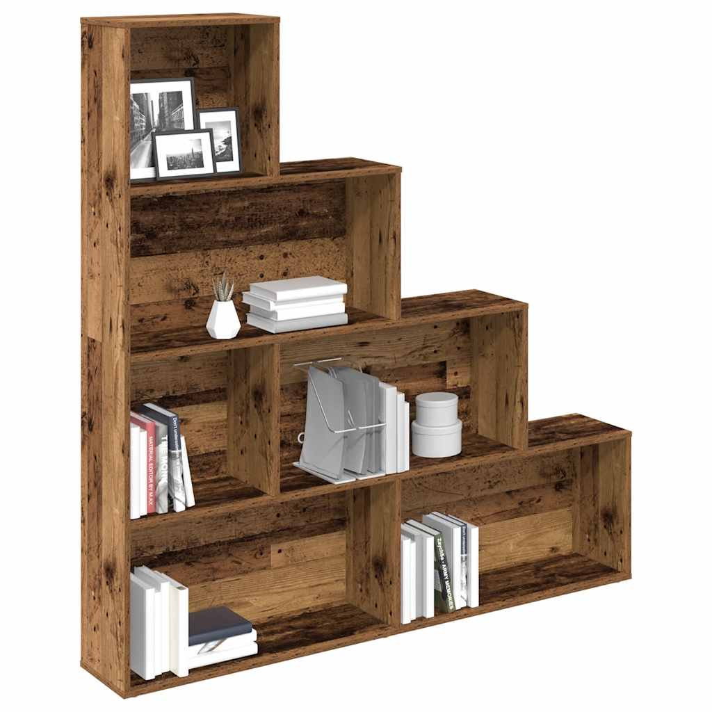 Bookshelf old wood look 157x24x160 cm wood material