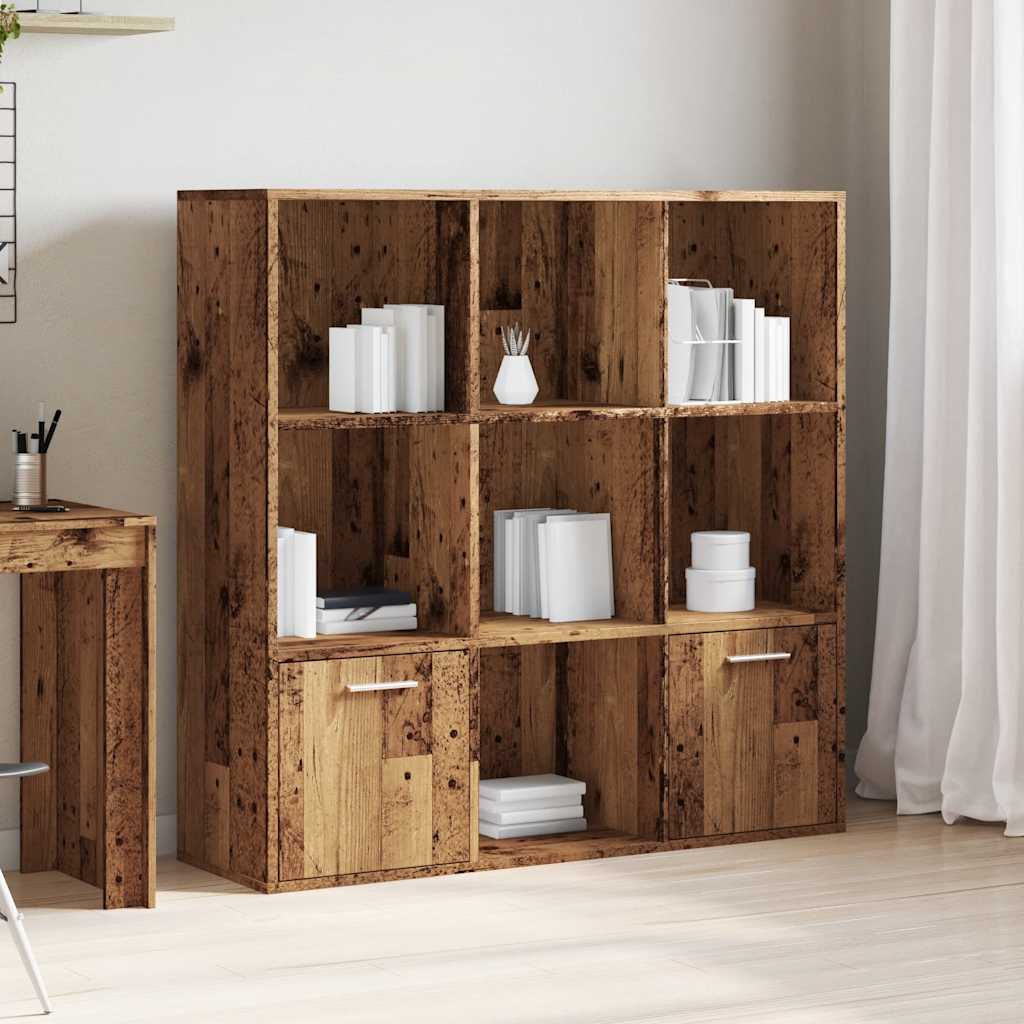 Bücherschrank Altholz-Optik 98x29x97,5 cm Holzwerkstoff