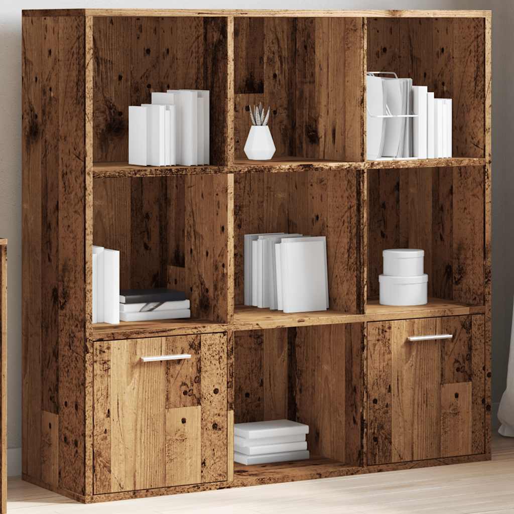 Bookcase old wood look 98x29x97.5 cm wood material