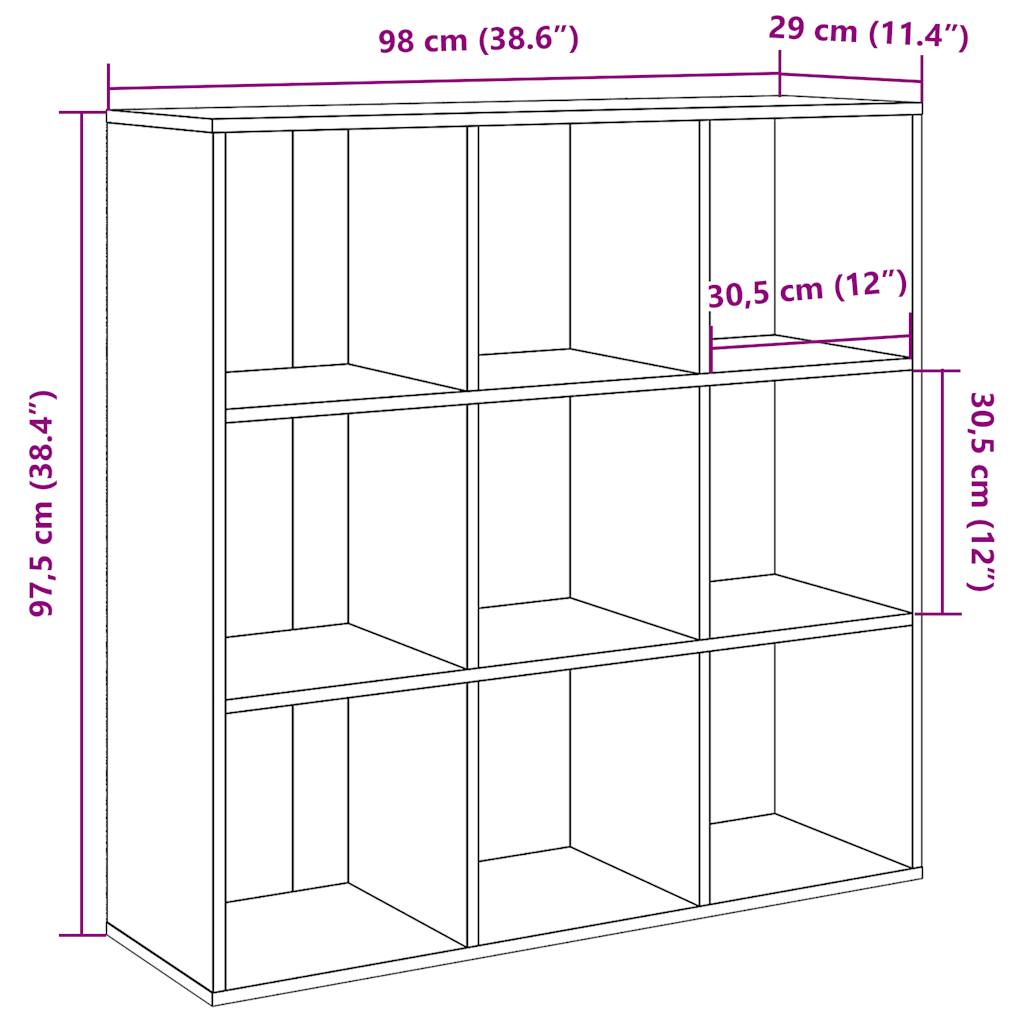 Bookshelf Artisan Oak 98x29x97.5 cm