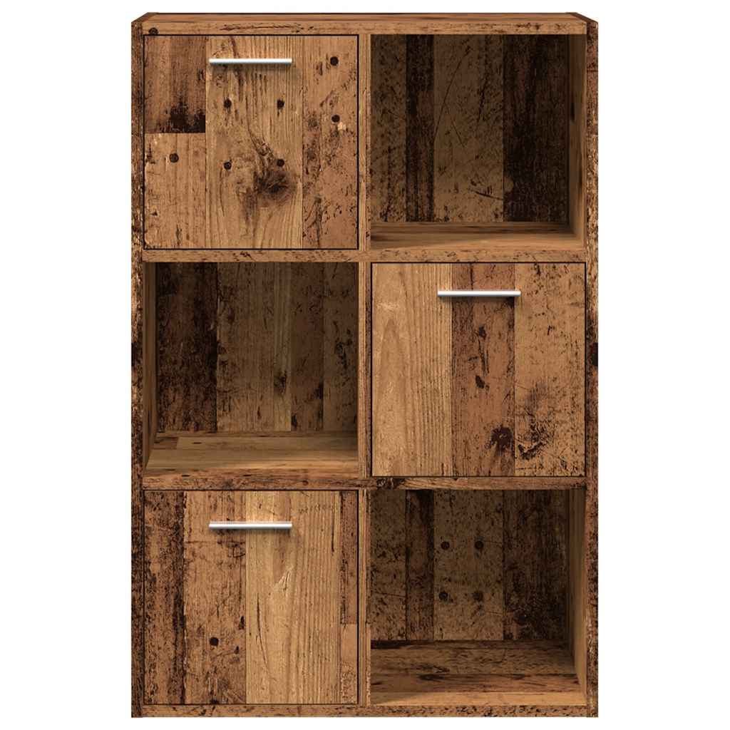 Bücherschrank Altholz-Optik 60,5x30x90 cm Holzwerkstoff