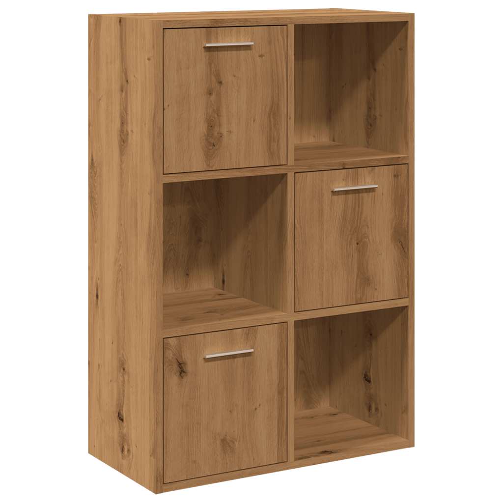 Bookcase Artisan Oak 60.5x30x90 cm Wood Material